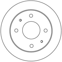 Brake Disc TRW DF4132 OE Ref 5171202110DS