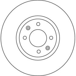 Disque de frein TRW DF4141 pour CITROËN C5, XANTIA OE 4246W3 TRW