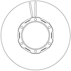 Disque de frein TRW DF4144S pour MERCEDES T2 LN1, VARIO OE 6684210112 TRW