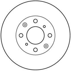 Disque de frein TRW DF4152 pour EVERUS, HONDA OE 45251-SEL-T00 TRW
