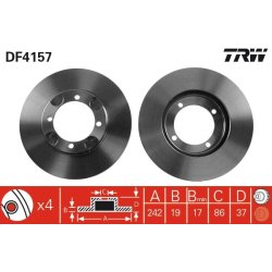 Brake Disc TRW DF4157 OE Ref 51712-28000