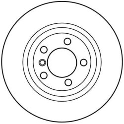 Disque de frein TRW DF4166 pour BMW Série 3, Z4, référence d'origine 6855156 TRW