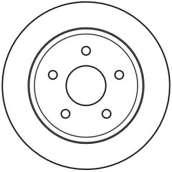 Disque de frein TRW DF4178 pour JEEP, JEEP (BJC) CHEROKEE, GRAND, JEEP TRW