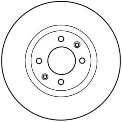 Disque de frein TRW DF4183 pour CITROËN, DS, VAUXHALL, PEUGEOT OE E169142 TRW