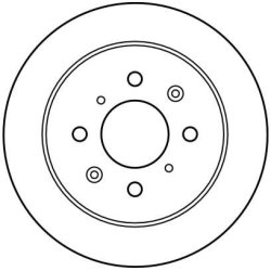 Disque de frein TRW DF4191 pour ACURA, HONDA OE 42510-SR3-J01 TRW