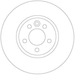 Disque de frein TRW DF4203 pour MG, ROVER MG, 75 OE SDB000870 TRW
