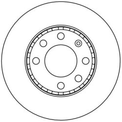 Disque de frein TRW DF4205 pour AUDI, VW A2, LUPO OE 6E0615301 TRW