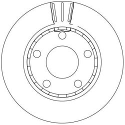 Disque de frein TRW DF4210 pour AUDI, VW A4, PASSAT OE 3B0615601B TRW