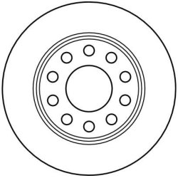 Disque de frein TRW DF4211 pour AUDI, SEAT A4, EXEO OE 8E0615601Q TRW