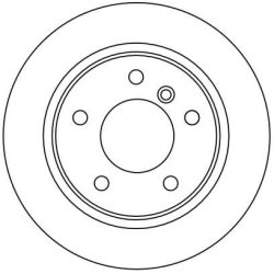 Disque de frein TRW DF4213 pour BMW Série 3, référence d'origine 34216758552 TRW