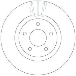 Disque de frein TRW DF4219S pour DAIMLER, JAGUAR DAIMLER, XJ, XK OE C2C41250 TRW