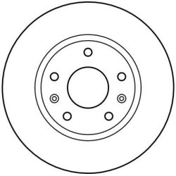 Brake Disc TRW DF4221 OE Ref SDB000080