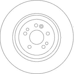 Disque de frein TRW DF4222S pour MERCEDES CLASSE M OE A1634210512 TRW