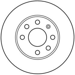Disque de frein TRW DF4236 pour VAUXHALL CORSA, CORSAVAN OE 569021 TRW