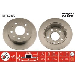 Brake Disc TRW DF4245 OE Ref 4249 K9