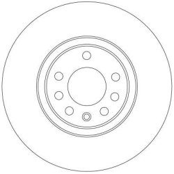 Disque de frein TRW DF4246 pour VAUXHALL, SAAB OE 1688144880 TRW