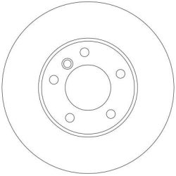 Disque de frein TRW DF4248S pour BMW Série 5, référence d'origine 6767059 TRW