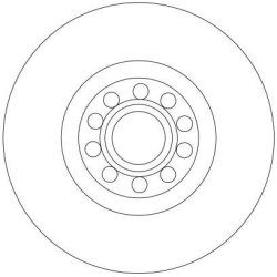 Brake Disc TRW DF4258S OE Ref 8D0615301K