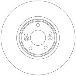 Disque de frein TRW DF4260S pour RENAULT ESPACE, LAGUNA OE 7701207378 TRW