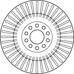 Brake Disc TRW DF4268S OE Ref 4E0 615 301 A