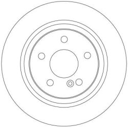 Disque de frein TRW DF4270 pour Mercedes CLS, Classe E, Classe GLK TRW