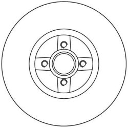 Brake Disc TRW DF4272 OE Ref 77 01 206 328 TRW