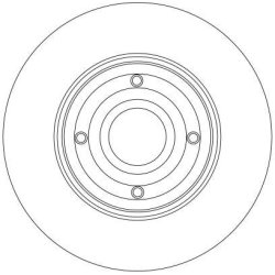 Disque de frein TRW DF4274S pour NISSAN, RENAULT OE 8200038305 TRW