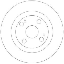 Disque de frein TRW DF4278 pour FORD, HAIMA, MAZDA OE BJ3Y-26-251 TRW