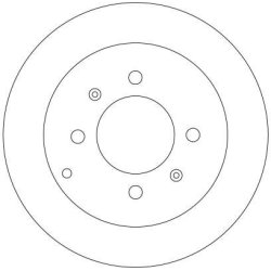 Disque de frein TRW DF4286 pour HYUNDAI, KIA OE 58411-3C000 TRW