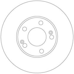 Disque de frein TRW DF4291 pour HYUNDAI OE 51712-26000 TRW