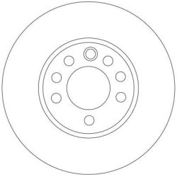 Disque de frein TRW DF4293 pour CADILLAC, CHEVROLET, FIAT, HOLDEN et plus encore... TRW