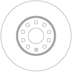 Disque de frein TRW DF4295 pour AUDI, SEAT, SKODA, VW OE 5Q0615301H TRW