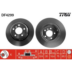 Brake Disc TRW DF4299 OE Ref 6 756 849