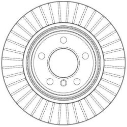 Disque de frein TRW DF4299 pour BMW X5 OE 34216756849 TRW