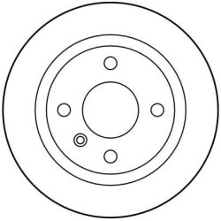 Disque de frein TRW DF4301 pour VOLVO 440, 460, 480 OE 3432616 TRW