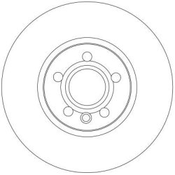 Disque de frein TRW DF4310S pour FORD, SEAT, VW OE 7M3615301 TRW