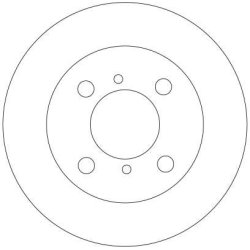 Brake Disc TRW DF4315 OE Ref 55311M75F00000 TRW