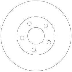 Disque de frein TRW DF4316 pour NISSAN OE 40206-3Y503 TRW