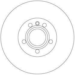 Brake Disc TRW DF4323 OE Ref 7D0615301