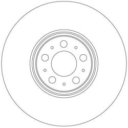 Disque de frein TRW DF4340S pour VOLVO XC90 OE 31262489 TRW