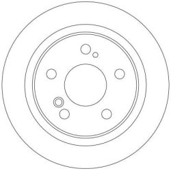 Disque de frein TRW DF4355 pour MERCEDES OE 2104230812 TRW