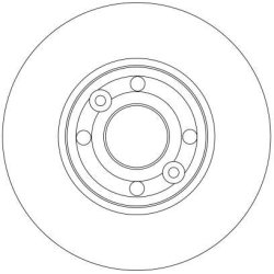 Disque de frein TRW DF4364 pour DACIA, LADA, NISSAN, RENAULT OE 7701207795 TRW