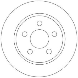 Disque de frein TRW DF4372 pour FORD, MAZDA C-MAX, FOCUS, 3 OE 1223540 TRW