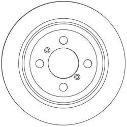 Disque de frein TRW DF4376 pour VAUXHALL, SUBARU, SUZUKI OE 93176389 TRW