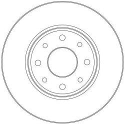 Disque de frein TRW DF4379 pour TOYOTA OE 42431-02070 TRW