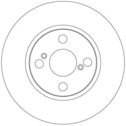 Disque de frein TRW DF4403 pour LIFAN, TOYOTA 620, ASCENT, COROLLA TRW