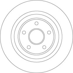 Disque de frein TRW DF4413BS pour RENAULT ESPACE, VEL OE 8200002874 TRW