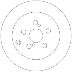 Disque de frein TRW DF4417 pour TOYOTA AVENSIS OE 42431-05060 TRW