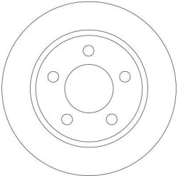 Disque de frein TRW DF4419 pour MAZDA 3, 5 OE BP4Y-26-251B TRW