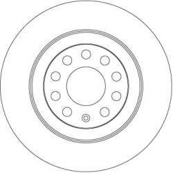 Brake Disc TRW DF4434 OE Ref 4F0615601E